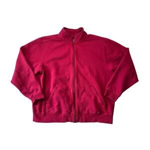 VINTAGE L.L. BEAN Men's sweatshirt/jacket; zip up mock neck, XL, long sleeve